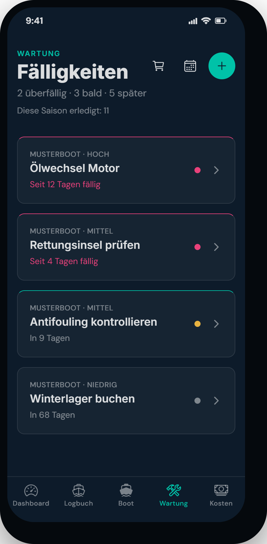 FitLog Statistiken